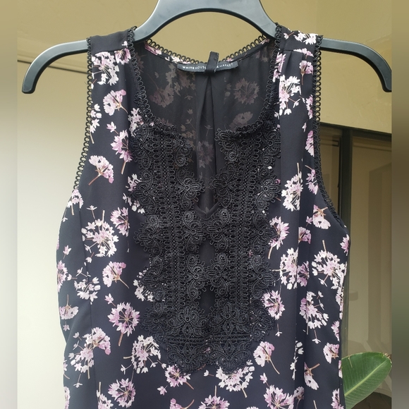 WHBM Tank Top Lace Detail Front XS - Picture 4 of 4